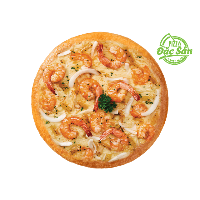 Pizza 4 Cheese Dừa Non Tôm Nõn - Mật Hoa Dừa Pizza 4 Cheese Dừa Non Tôm Nõn - Mật Hoa Dừa