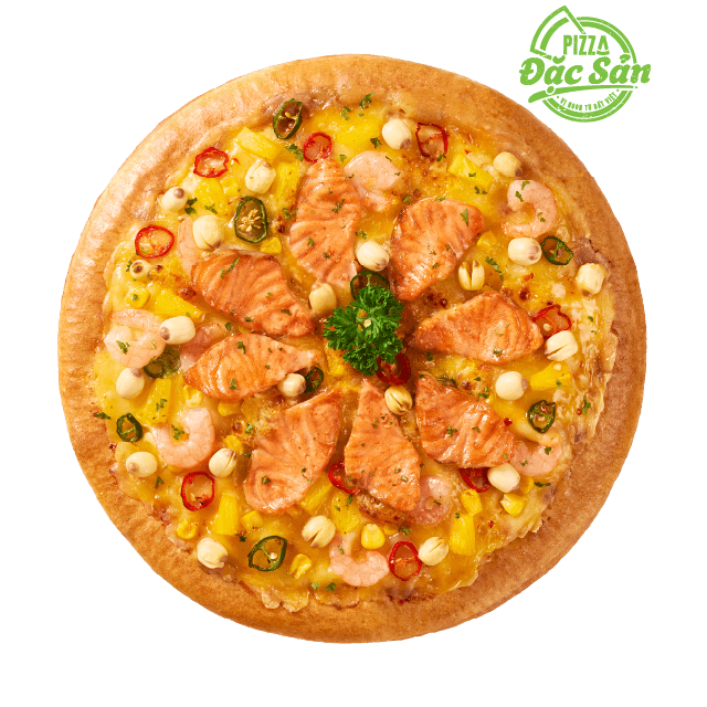 Pizza Cá Hồi Hạt Sen